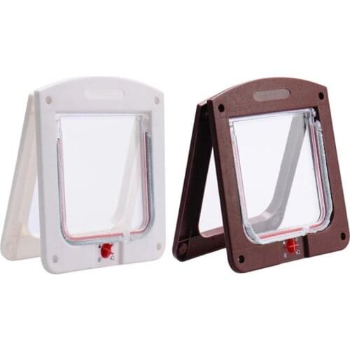 Lockable Cat Door Cat Flip Indoor and Outdoor Door Weatherproof Pet Cat and Dog Suitable for Window Wall