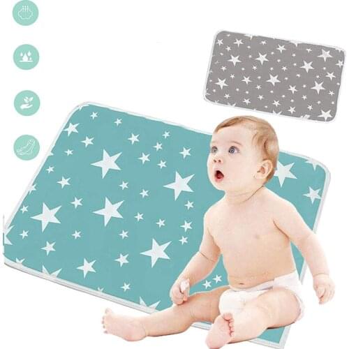 Cotton Baby Diaper Changing Mat Portable Diaper Mattress Cover Travel Stroller Cover Pad Washable Baby Changer Flool Play Mats