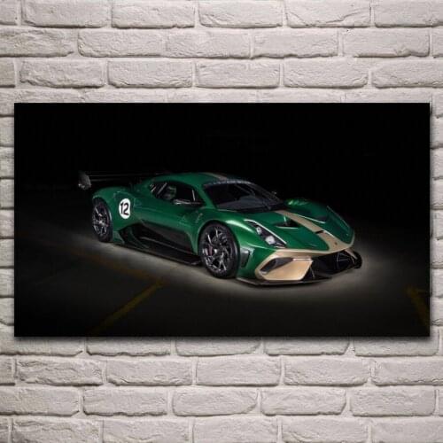 Speed machine artwork cool supercar bt 62 racing sports car living room decoration home wall art decor wood frame fabric posters