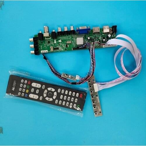 Kit For N133BGE-LB1/N133BGE-L11 HDMI AV LED USB VGA TV controller board screen Panel DVB-T2 Signal digital 1366X768 remote DVB-T