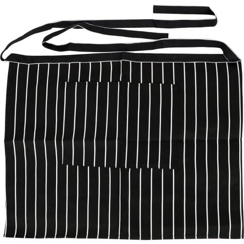 Cooking Accessories Half Waist Apron For Home Restaurant Adjustable Kitchen Apron Baking Dress Household Cleaning Tools