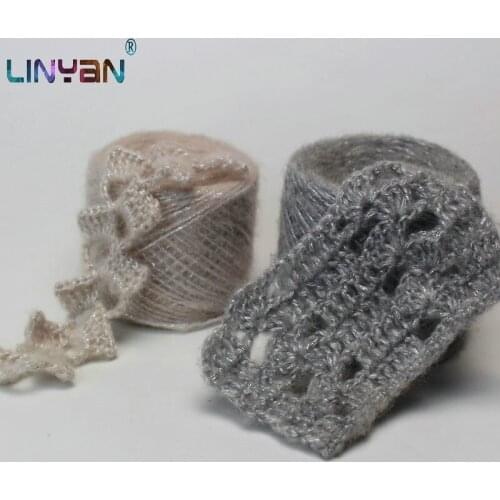 200g Mohair metallized thick yarn mercerized yarn knitting yarn crochet Gold and silver thread knit roving chunky yarn wool ZL50