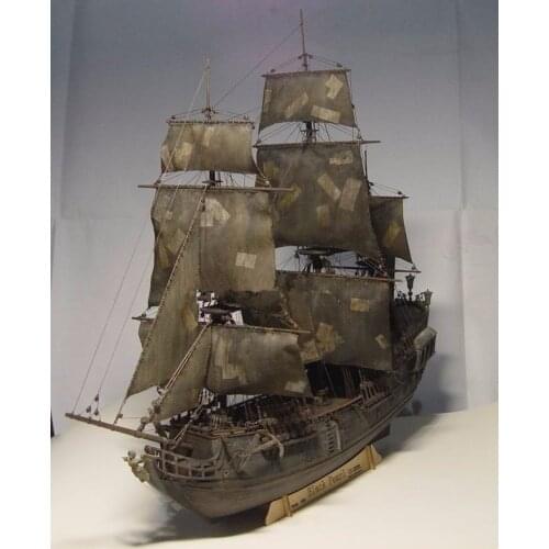 Black Pearl ship boat kit 1/96 scale 3d Laser Cut Diy Black Pearl Model Kit Include English manuals