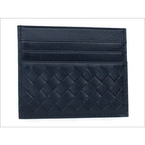 Genuine Leather Card Holder Men High Grade Sheep Skin Ultra Thin Bank Card Package Name ID Credit Card Wallet Unisex Coin Bag