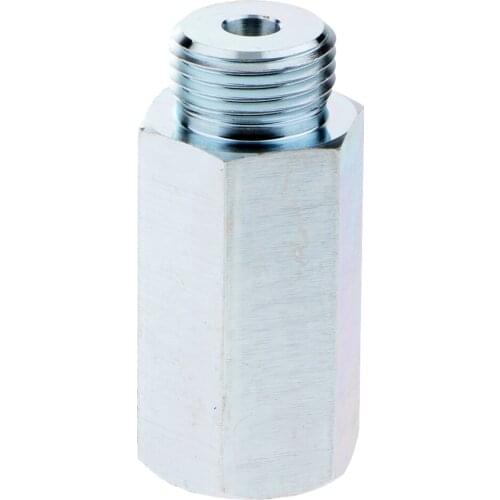 Stainless Steel M18*1.5mm O2 Oxygen Sensor Bung Extension Adapter 50mm