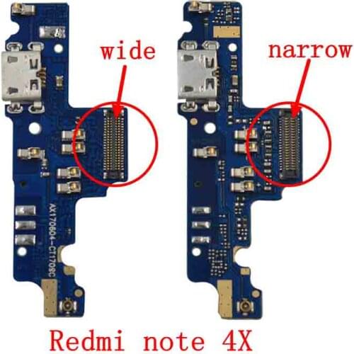 Original NEW Dock Connector USB Charger Microphone Module Flex Cable For Xiaomi Redmi Note 4x Charging Port Replacement Parts