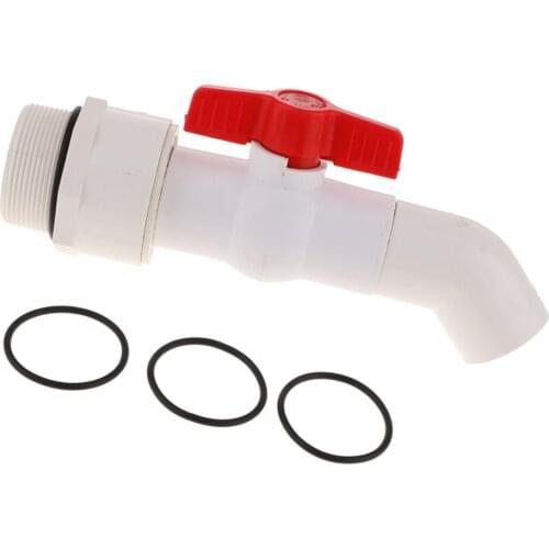 40mm Outlet Plastic Drum Barrel Spigot Faucet Taps 45 Degree DN50 (2inch) Connection