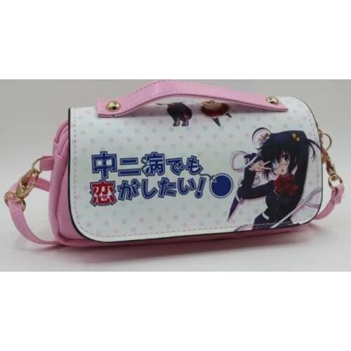 Cartoon Chuunibyou Demo Koi ga Shitai Nibutani Shinka PU mini Handbag Soft Shoulder Messenger bag fashion student gift