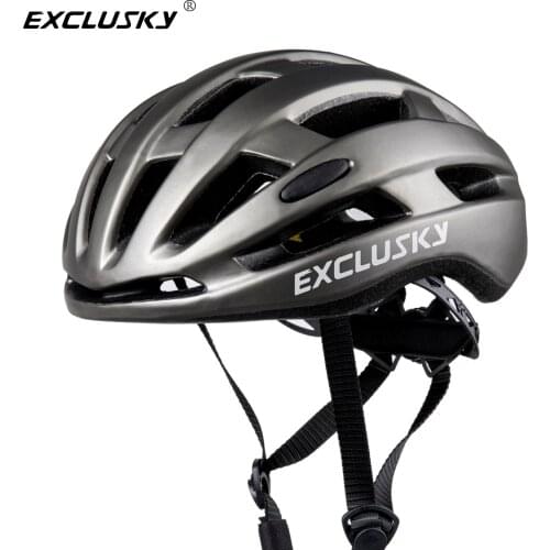 Exclusky Super Light 200g Adult Road Race Bicycle Helmet Bike Aero Cycling Cap 56-61cm Casco para montar con luces