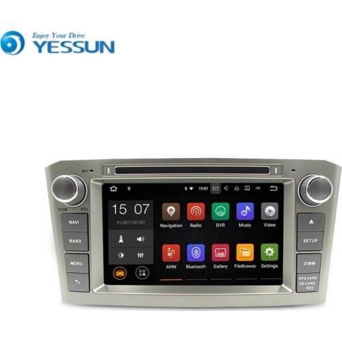 Yessun For Toyota Avensis Verso 2003~2007 Android 7.1 Multimedia Player System Car Radio Stereo GPS Navigation Audio Video
