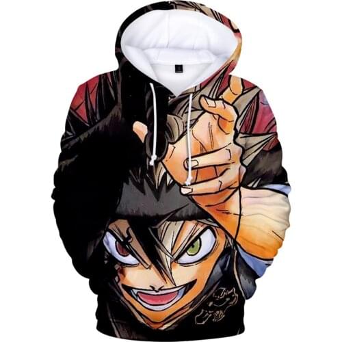 2021 Unique Black Clover 3D Hoodies Sweatshirts Men/women Autumn And Winter Fashion Hoodie Long Sleeve Boys/girls Cool Pullovers