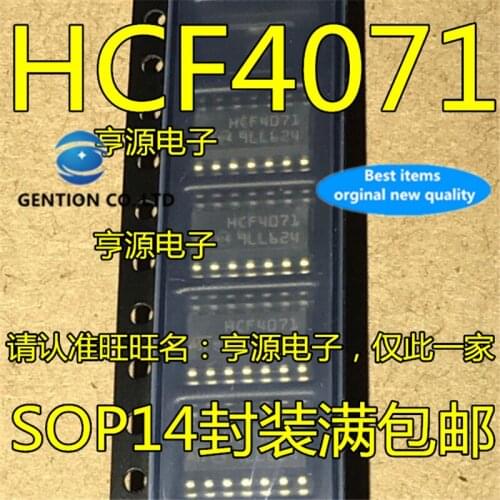 50Pcs HCF4071M013TR Silkscreen HCF4071 SOP14 in stock 100% new and original