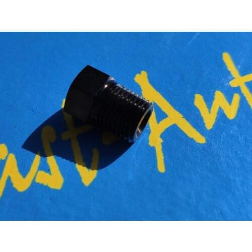 Aluminium black 1/8" NPT Male Thread Hex Head End Cap Plug Pipe Fitting Connector Adapter