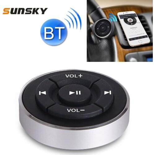 BT005 Car Steering Wheel Wireless Bluetooth Controller Mobile Phone Multimedia Multi-functional Steering Wheel Remote Controller