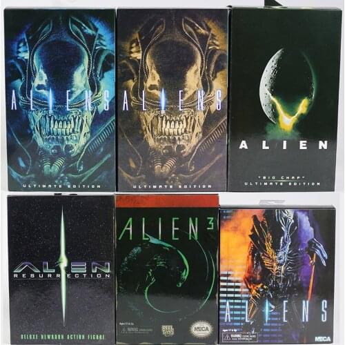 NECA Aliens Newborn Warrior Big Chap Alien 7" Action Figure Collection