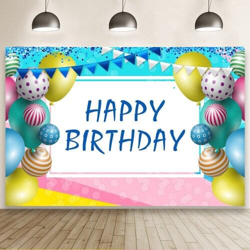 Candy Colored Balloon Background Portrait Photography Kids Birthday Party Photozone Photo Backdrops Photocall Studio