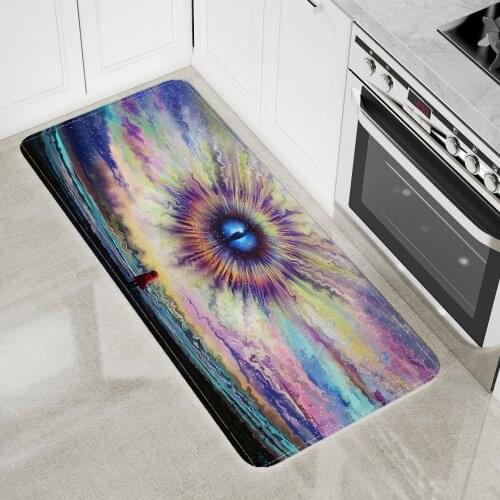 Eyes Whirlpool Fantasy Scene Floor Mat Mandala Witchcraft Area Rugs Dorm Home Living Room Bath Print Door Anti Slip Carpet
