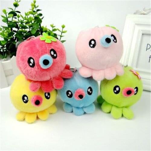 Cute Small Octopus Plush Toys Soft Cartoon Stuffed Animal Toys Small Pendant For Baby Kids Children Christmas Gifts