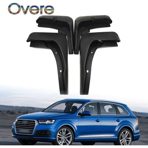 OVERE 1Set/4Pcs Car Front Rear Mudguards For 2016 2017 Audi Q7 Mud Flaps Accessories Splash Guard Fenders Mudflaps Car-styling