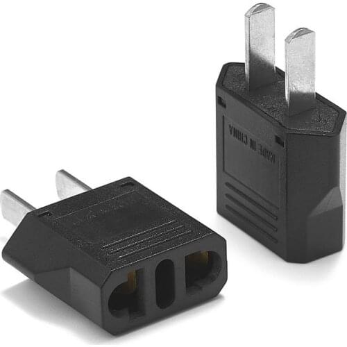 US Plug Adapter Power Socket Euro European To American Japan Travel Plug Adapter AC 2pin Electrical US Plug Converter Outlet