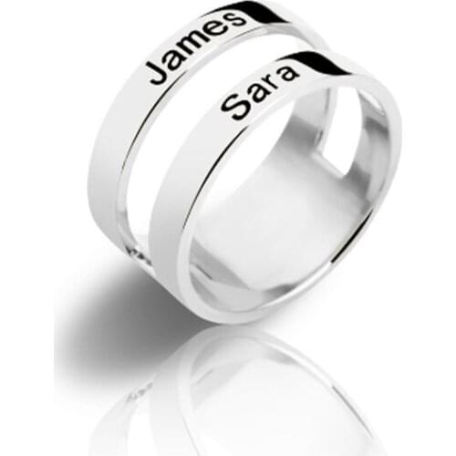 Personalized Engraved Rings For Women Custom Neme Finger Ring Men Gold