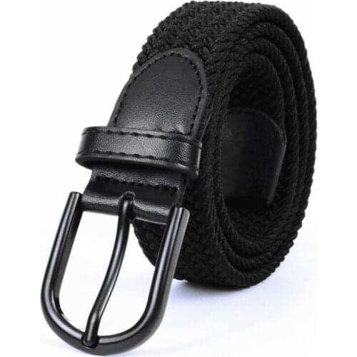 New Canvas Unisex belt Solid Pin Buckle Men belt Outdoor Casual wild Women belt Student Weaving belts Canvas belt Children belt