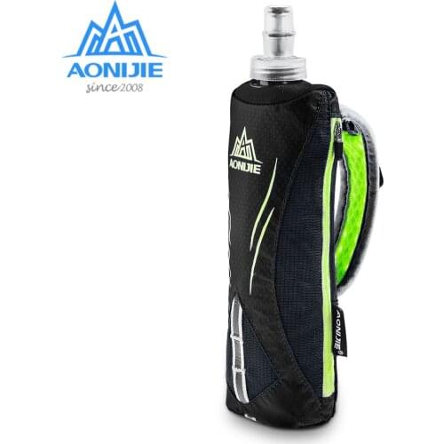 AONIJIE E908 500ml Running Hand-held Water Bottle Kettle Holder Wrist Storage Bag Hydration Pack Hydra Fuel Soft Flask Marathon