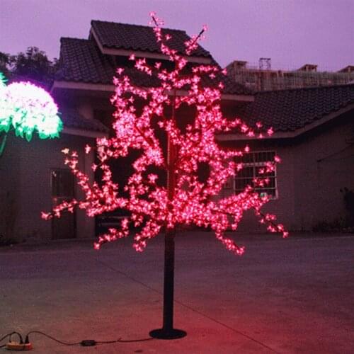 New LED Cherry Blossom Christmas Trees Lighting Waterproof Garden Landscape Decoration Lamp For Wedding Party Christmas Supplies
