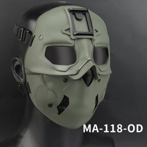 Tactical Face Masks Outdoor Hunting Military Airsoft Shooting Mask Breathable Steel Mesh CS Wargame Protective Mask Gear
