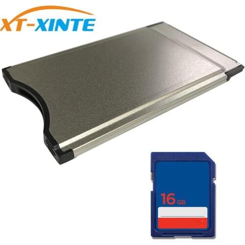 XT-XINTE PCMCIA to SD/SDHC Card Adapter with SDHC Memory Card for Laptop Computer CNC Machine Tool Industrial Computer Car MP3