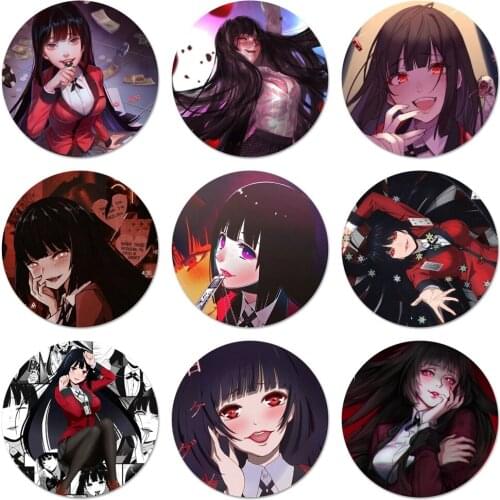 Anime Kakegurui Icons Pins Badge Decoration Brooches Metal Badges For Clothes Backpack Decoration