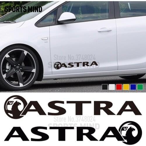 1 Pair SPORTS MIND Car Sticker Decal For Vauxhall Astra GTC OPC Opel Astra H Exterior Accessories Automobiles Car Styling