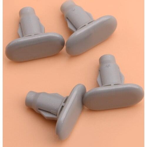 75867-60020 4Pcs Car Plastic Gray Rocker Panel Moulding Clips Fit For Lexus GX470 2003 2004