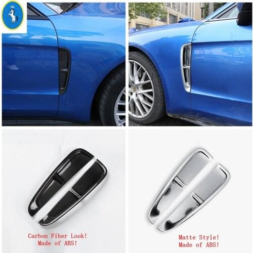 Accessories Body Front Bumper Side Air Vent Outlet Stickers Cover Trim Exterior Refit Kit For Porsche Panamera 971 2017 - 2020