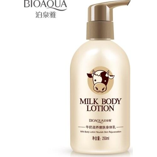 BIOAQUA 150ML Milk Body Lotion Nourishing Moisturizing Firming Whitening Body Care Cream Remove Melanin Anti Wrinkle Body Lotion