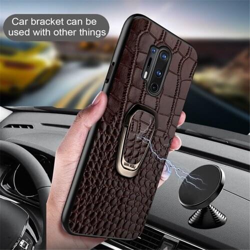 For Oneplus 8T 7 7T 8 9 Pro 9R Case Kickstand Magnetic Cover Luxury Cowhide Leather Coque For Oneplus 9R 8T 9 8 7 7T Pro Funda