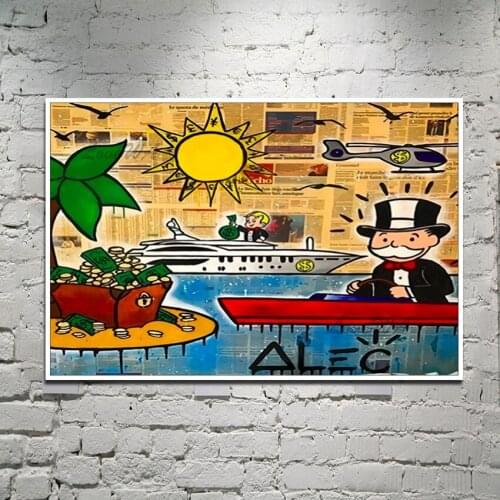 Pure Handmade Children Room Decor Unframed Cartoon Oil Painting Canvas Wall Art Modern Paintings Examples Calligraphy Artwork