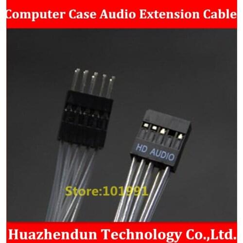 TOP SELL Computer Case Audio Extension Cable 50CM Motherboard HD/AC97 Audio Extension Cable 24AWG