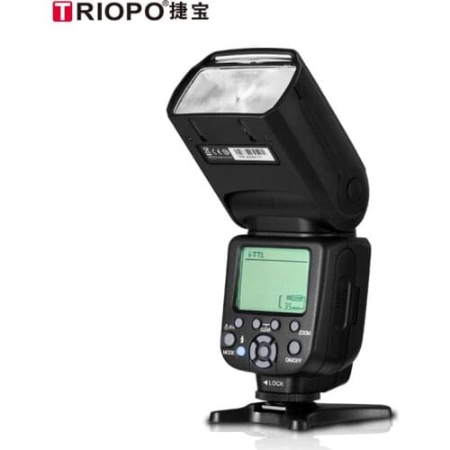 New TRIOPO TR-982 II Wireless TTL Speedlite Master Slave Camera Flash 1/8000 HSS Speedlite for DSLR Cameras CD5