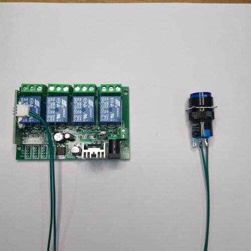 Single mechanical key control multiple relay board 12V24V self-locking point function