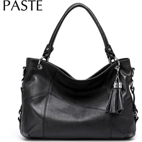 Fringe Thread Design Women Tote Bag Light Gray Genuine Cow Leather Soft Large Capacity Female Handbag Classic Shoulder Bag