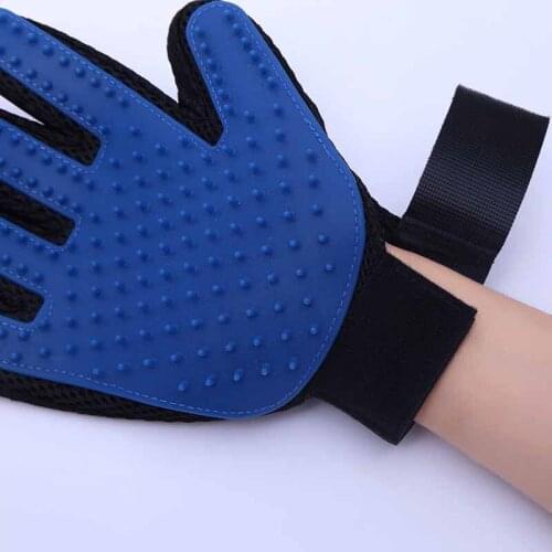 Pet Cat Grooming Gloves Dog Hair Remover Gentle Silicone Deshedding Brush Cleaning accessories gant toilettage chat