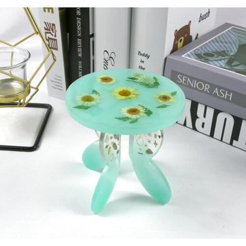 DIY Crystal Epoxy Mold Desktop Storage Rack Balcony Flower Pot Rack Castle Lunar Eclipse Rotating Shelf Silicone Mold
