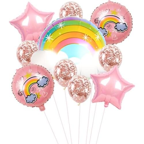 Cute Rainbow Cloud Foil Balloons Cartoon Smile Cloud Balloons Wedding Birthday Decor Kids Baby Shower Party Supplies Kids Toys