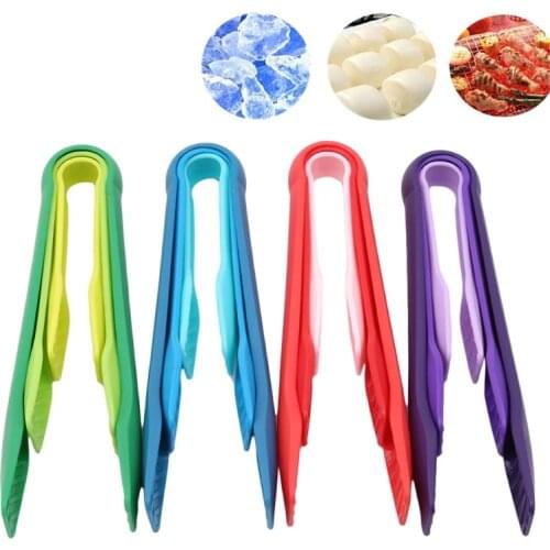 3Pcs/Set Silicone Food Tong Plastic Kitchen Tongs Silicone Non-slip Cooking Clip Clamp BBQ Salad Tools Grill Kitchen Accessories