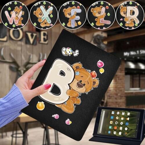 For Amazon Fire 7 5th 7th 9th/Fire HD 8/Fire HD 10 Foldable Leather High Quality Stand Tablet Cover for Fire HD 8 Plus 2020