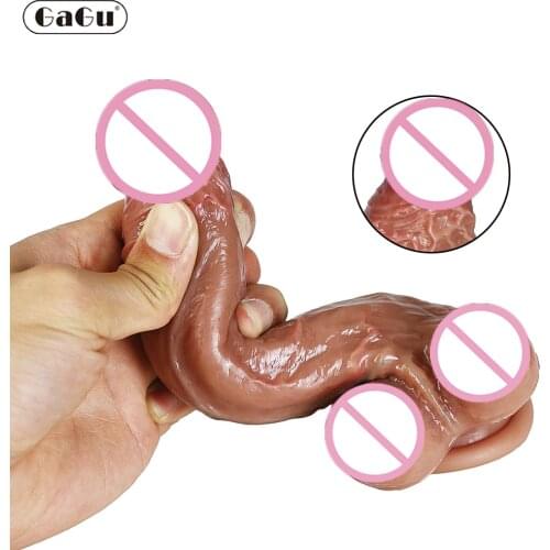 Super Realistic Silicone Dildo Skin-friendly Moderate Dick Sex Toys for Woman Strapon Vagina Anal Sexual Stimulation Products