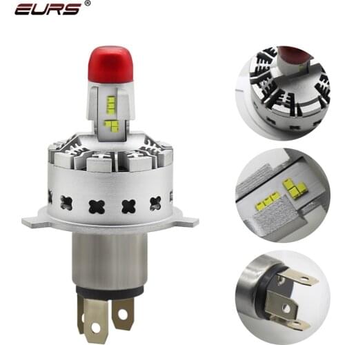 EURS H4 H7 LED Car Headlight Lamp H8 H9 H11 HB3 9005 HB4 9006 LED Bulbs Mini LED Auto Headlamp ZES Chips 5P Car Lights 12V 24V