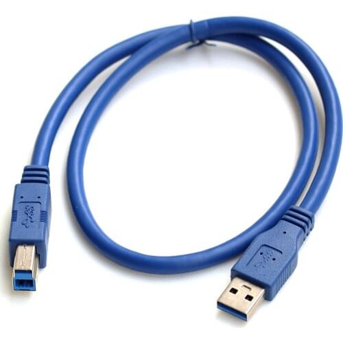 1M USB3.0 to USB-B Data Cable 5Gbps For HDD SSD Printer Fax Square Interface Device USB B Cable