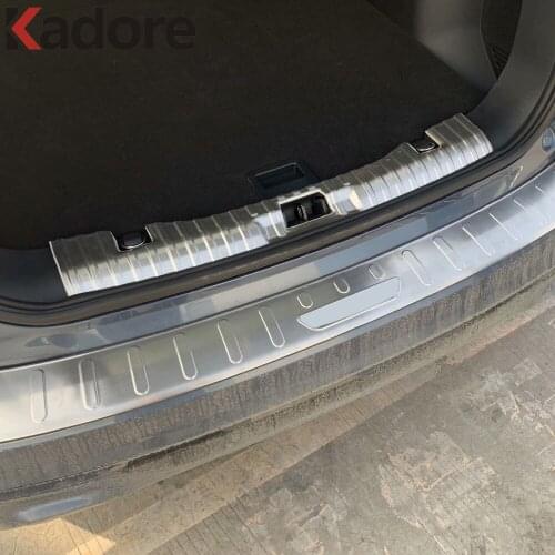 For Ford Kuga Escape 2020 2021 Stainless Steel Rear Trunk Bumper Protector Cover Trim Tailgate Door Sill Car Accessories